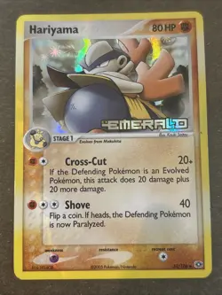 Hariyama 31/106 Holo Emerald Stamped Pokemon TCG LP 2005 - Image 1