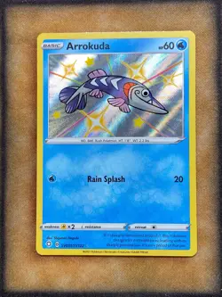 Pokemon Arrokuda SV031/SV122 Shining Fates Shiny Vault Shiny Holo Rare NM - Image 1