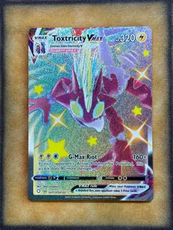 Pokemon Toxitricity VMax SV113/SV122 Shining Fates Shiny Vault Shiny Holo NM - Image 1