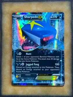 Pokemon Sharpedo EX 91/160 Primal Clash Ultra Rare Holo LP - Image 1