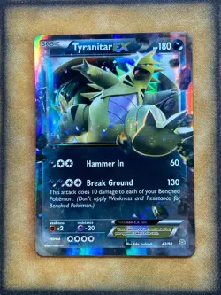 Pokemon Tyranitar EX 42/98 Ancient Origins Ultra Rare Holo NM - Image 1