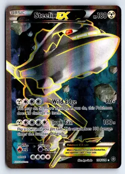 Steelix EX 108 Ultra Rare Steam Siege Pokemon NM/M - Image 1