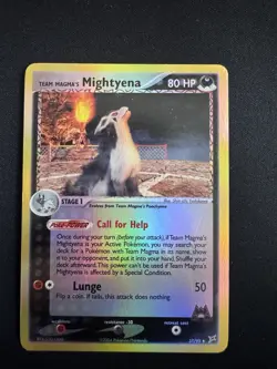 Pokemon Team Magma's Mightyena 37/95 - Team Magma vs Team Aqua - NM to LP+ - Image 1