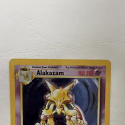 Pokemon Alakazam 1/102 Base Set Holo Rare Wizards 1999 English Card - Image 4