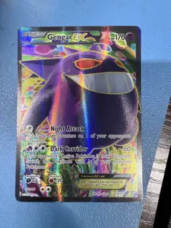 Gengar EX Full Art Ultra Rare 114/119 XY Phantom Forces 2014 Pokemon TCG Card - Image 1