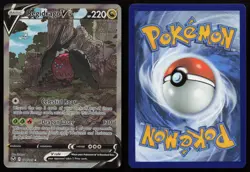 Regidrago V 184/195 Ultra Rare Silver Tempest Pokemon NM - Image 3