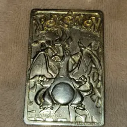 1999 Pokemon Burger King 23K Gold Plated Charizard Card #06 & Poke Ball Vintage - Image 5