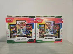 Pokemon TCG First Partner Illustration Collection Box Series 1 (LOT OF 2) SEALED - Image 1