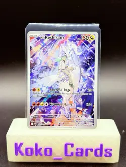 N's Reshiram Full Art 167/159 Sv09: Journey Together Holo NM+ Pokemon TCG - Image 1