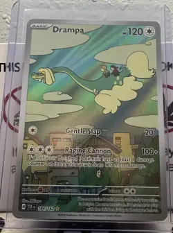 Pokemon Drampa Holo Full Art 184/162 SV05: Temporal Forces Illustration Rare - Image 1