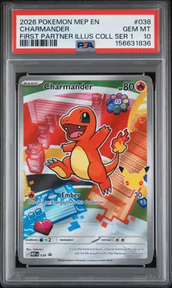 Charmander 038 - Pokemon First Partner Illustration Series 1 Promo - PSA 10 - Image 1