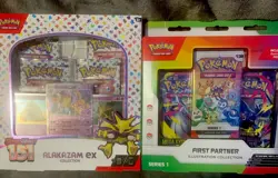 Pokemon TCG: Scarlet & Violet 151 Alakazam Ex X1 & First Partner Illustration X1 - Image 1