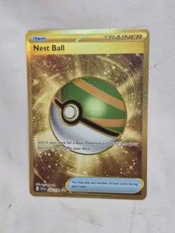 Pokemon TCG Nest Ball Scarlet & Violet Trainer Card Gold Rare, Base Set 255/198 - Image 1