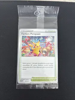 Fanfare Perayaan 374/S-P Promo Pikachu Indonesia Exclusive Sealed NM - Image 1