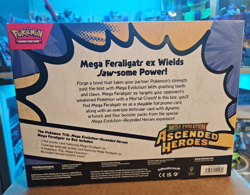Pokemon TCG Mega Evolution Ascended Heroes Mega Feraligator EX Box Sealed - Image 2