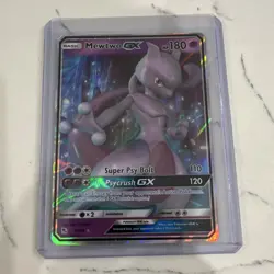 Pokemon Mewtwo GX 31/68 Hidden Fates Ultra Rare Full Art Holo 180 HP - Image 1