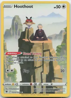 Hoothoot TG12/TG30 SWSH10: Astral Radiance Trainer Gallery Pokemon Card NM - Image 1