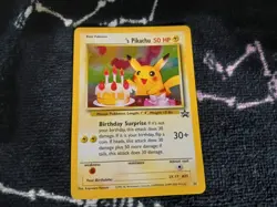 Black Star Promo Birthday Pikachu 24 READ DESCRIPTION FOR CONDITION - Image 1