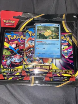 Pokemon TCG Mega Evolution 3 Blister Pack Promo Factory Sealed New - Image 1