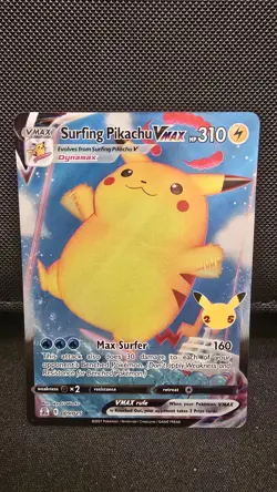 Surfing Pikachu VMAX 009/025 - Celebrations Pokemon TCG NM - Image 1
