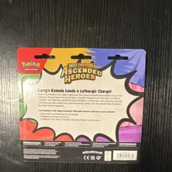 Pokemon TCG Mega Evolution Ascended Heroes Larry's Komala Promo Blister 2024 - Image 2