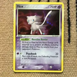 Pokemon Mew 004/017 POP Series 4 Holo Rare 70 HP Psychic Card 2006 - Image 1