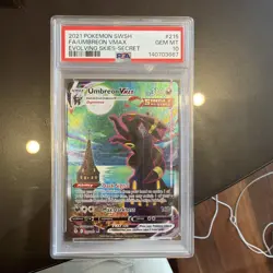 UMBREON VMAX 215/203 PSA 10 EVOLVING SKIES ALTERNATE ART POKEMON CARD ENGLISH - Image 5
