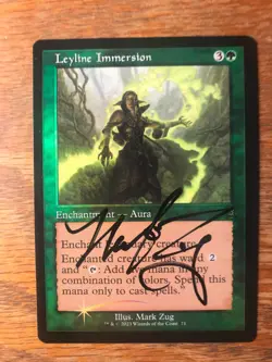 Magic the Gathering MTG foil Leyline Immersion MotM signed NM - Image 1