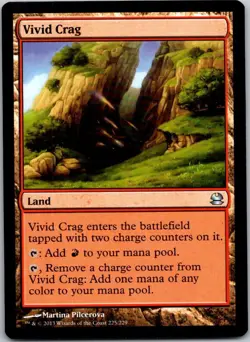 Magic the Gathering Vivid Crag Modern Masters MTG Free Shipping! - Image 1