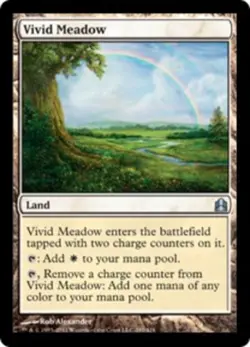 1x Vivid Meadow NM-Mint, English Commander 2011 MTG Magic - Image 1
