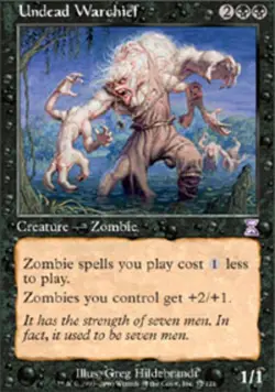 1x Undead Warchief Heavy Play MTG Magic - Kid Icarus - - Image 1