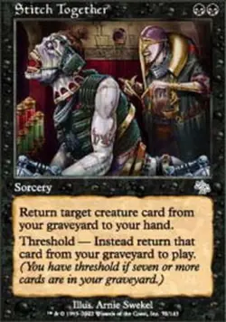 1x Stitch Together Heavy Play MTG Magic - Kid Icarus - - Image 1