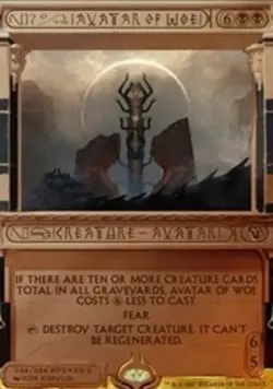 1x Avatar of Woe - Foil Moderate Play MTG Magic - Kid Icarus - - Image 1