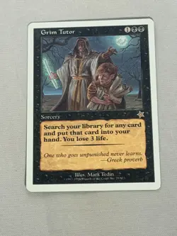 MTG Grim Tutor Starter 1999 Magic the Gathering - Image 1