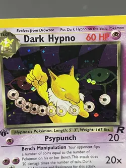 Dark Hypno 9/82 1st Edition Holo Rare Team Rocket Pokemon Card - Image 4