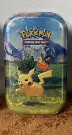 Pokemon Ascended Heroes Mini Tin Sealed Pikachu & Tepig 2026 TCG Booster Pack - Image 1