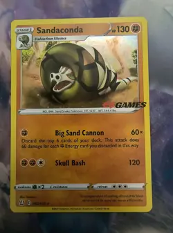 Sandaconda 082/163 Pokemon EB Games Stamped Promo - Image 1