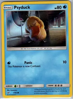 Psyduck (Holo Common) 7/18 Holo Detective Pikachu - Pokemon Card - NM - Image 1