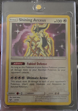 Pokemon Shining Arceus 57/73 Shining Legends Shiny Holo Rare Basic Card - Image 1