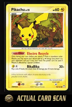 Pikachu #94/123 Pokemon TCG Mysterious Treasures Common - Image 1