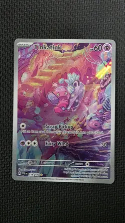 Pokemon Tinkatink Full Art Holo Illustration Rare SV02 Paldea Evolved 216/193 - Image 1