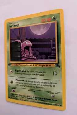 1st Edition Grimer 48/62 Fossil Set - Common Pokemon Card - NM/Mint - Image 4