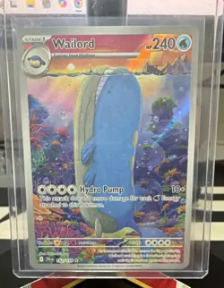 Pokemon Wailord Sv09 Journey Together 162/159 Illustration Rare Holo Full Art - Image 1
