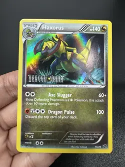Pokemon Haxorus Stamped - (Dragon Vault) 16/20 Holo - Image 1