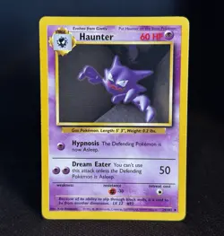Haunter 29/102 Uncommon Base Set Unlimited Pokemon LP - Image 1
