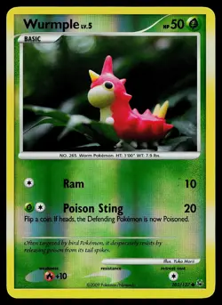 Pokemon Card - Wurmple Platinum 103/127 Reverse Holo Common - Image 1