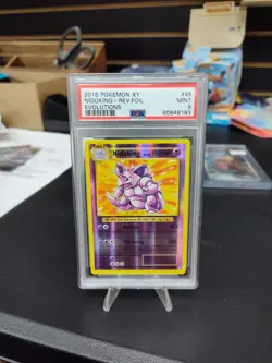 PSA 9 Nidoking Reverse Holo 45/108 Pokemon XY Evolutions 2016 English - Image 1