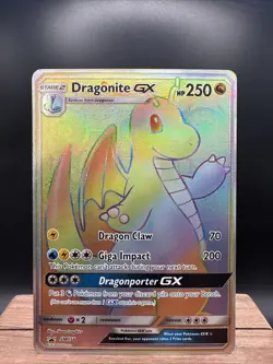 Pokemon Dragonite GX Full Art Promo Holo Card SM156 Black Star SM Promos - Image 1