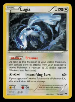 Lugia 78/124 Rare Fates Collide Pokemon Near Mint - Image 1