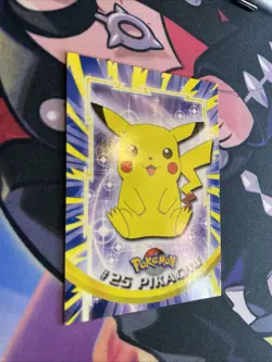 1999 Topps Tv Series Pikachu #25 Topps Blue Label Edition Non Holo Pokemon Card - Image 2